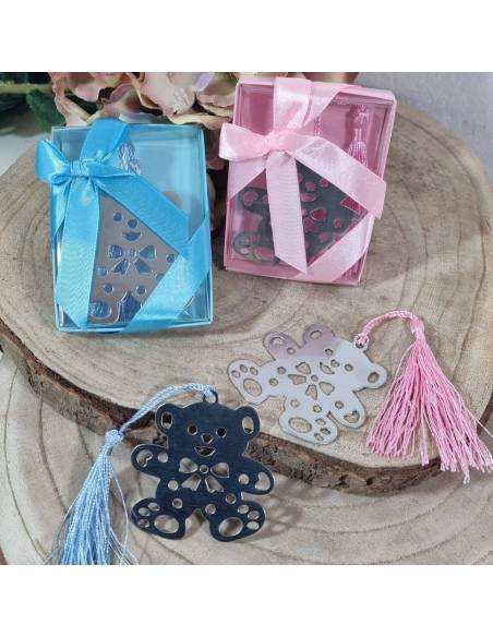 Bomboniera orsetto segnalibro ideali per Battesimo