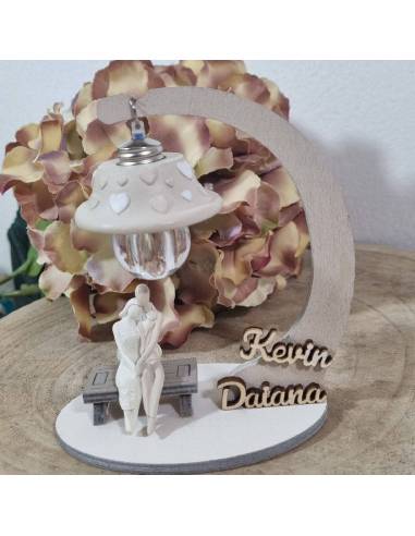 Bomboniere matrimonio OUTLET sposi su panchina personalizzati vita