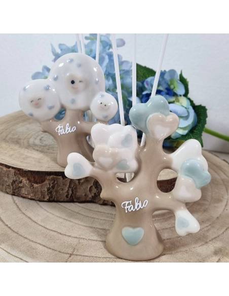 Bomboniere Battesimo profumatori albero della vita personalizzato