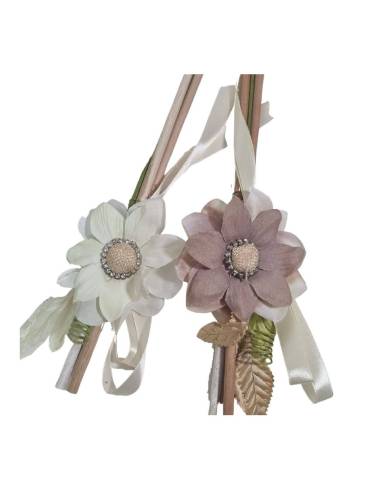 Fiori per bomboniere fai da te stecca in legno