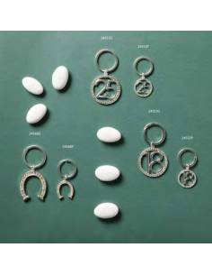 Bomboniere utili Claraluna shop online portachiavi argentati