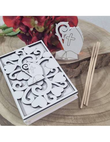 Bomboniere Vangelo Cresima set profumatore