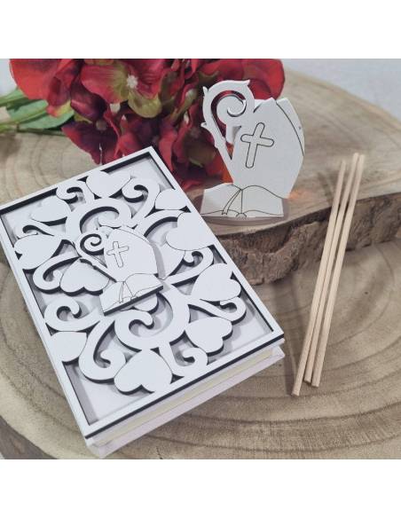 Bomboniere Vangelo Cresima set profumatore