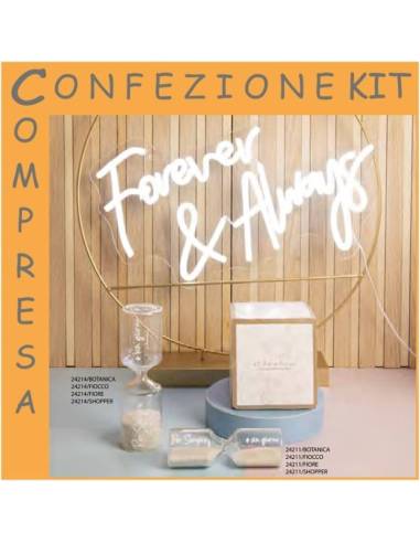 Idee bomboniere Matrimonio Claraluna clessidra con sabbia