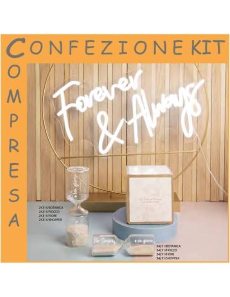 Idee bomboniere Matrimonio Claraluna clessidra con sabbia