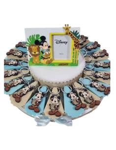 Torta di bomboniere Topolino Savana portachiavi