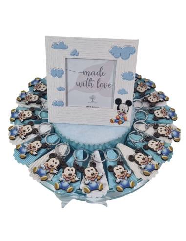 Torta Bomboniere Topolino baby portachiavi