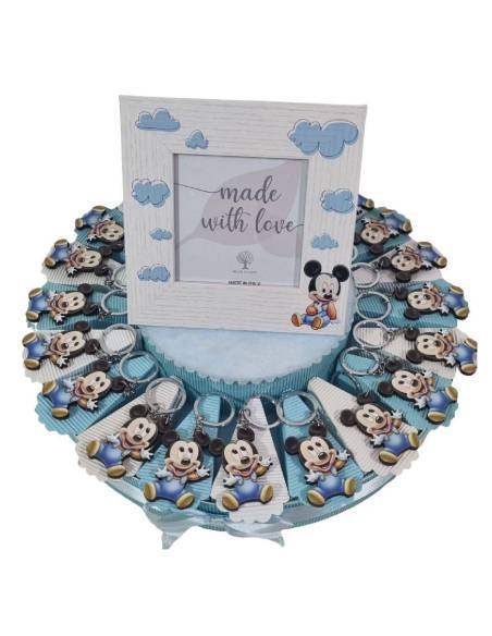 Torta Bomboniere Topolino baby portachiavi