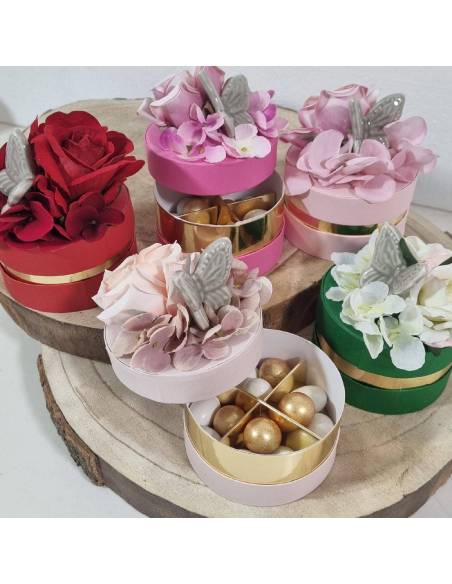 Scatole degustazione confetti bomboniere farfalla i ceramica