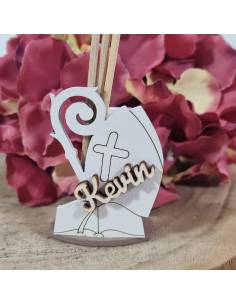 Bomboniere Cresima originali profumatore sacro in legno personalizzato
