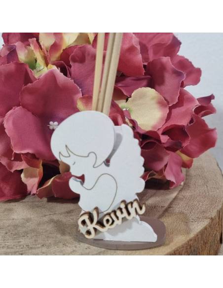 Profumatori ambiente bomboniere personalizzate angelo in legno