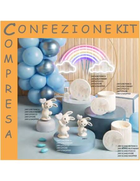 Idee bomboniere Battesimo Maschio animali del bosco collezione Claraluna