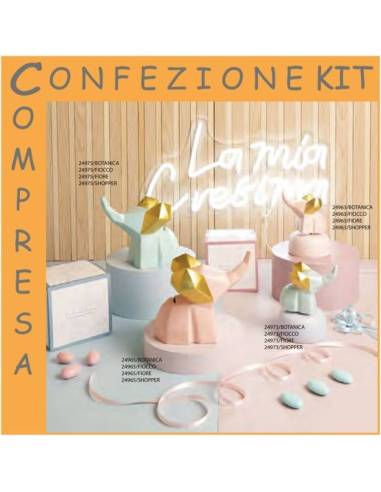 Bomboniere cresima utili animali elefante Claraluna