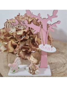 Bomboniera Battesimo idee particolari e originali Albero della Vita rosa