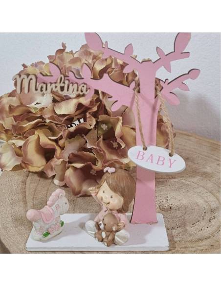 Bomboniera Battesimo idee particolari e originali Albero della Vita rosa