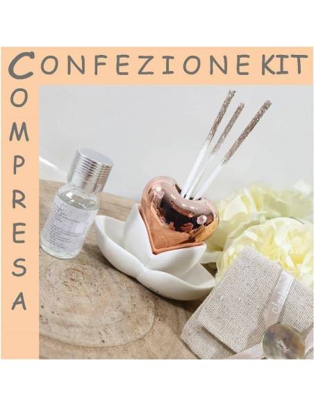 Partecipazioni Matrimonio Claraluna omaggio con profumatore fiore| Sindy bomboniere