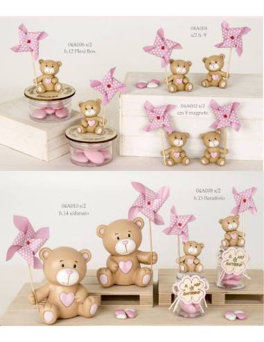 Bomboniere orsetto bimba collezione Girellino