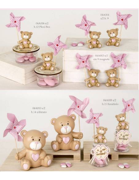 Bomboniere orsetto bimba collezione Girellino