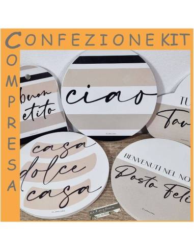 Claraluna bomboniere utili sottopentola cuore e tondo