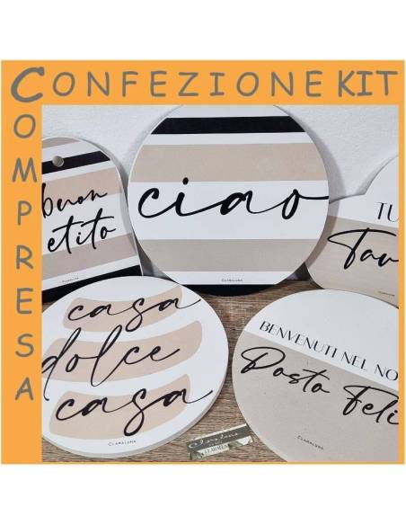 Claraluna bomboniere utili sottopentola cuore e tondo