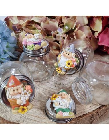 Portaconfetti Comunione gnomi su tappo