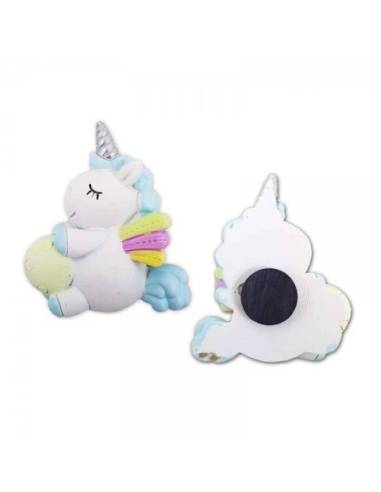 Bomboniere nascita celeste magnete unicorno