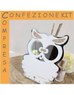 Claraluna bomboniere diffusore gufetto tenero con legnetti profumatori