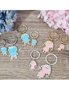 Claraluna bomboniere Battesimo portachiavi bambini