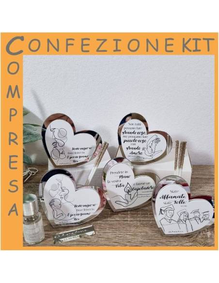 Bomboniere profumatori Claraluna cuori frasi