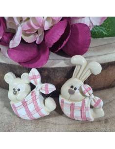 Bomboniere nascita bimba 0,50 centesimi coniglietta