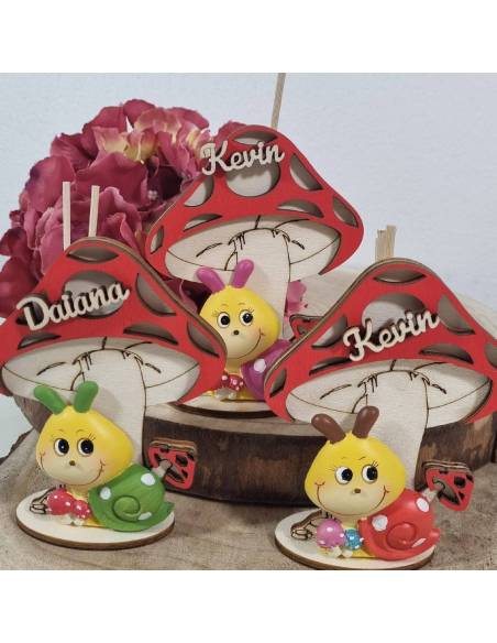 Profumatori Bomboniere Battesimo personalizzati coccinelle