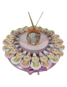 Torta bomboniera calamita occhi dolci bimba mongolfiera