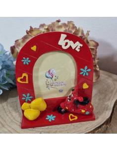 Bomboniere Comunione 1 euro portafoto scooter rosso