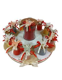 Candele bomboniere Cresima Yankee Candle farfalle calamita