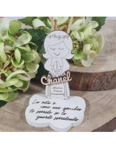 Stock bomboniere profumatori Comunione bambina con frase e nome