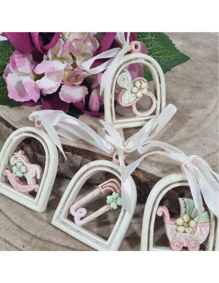 Bomboniere nascita a 0.50 centesimi appendini soggetti naonata