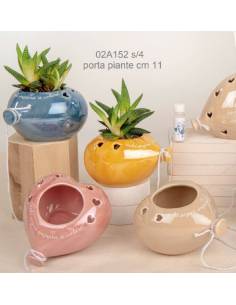 Bomboniere palloncini ceramica cuore frase vaso portapianta