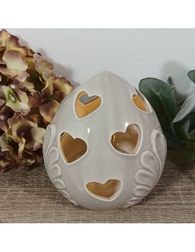 Pumo in ceramica traforata per bomboniere