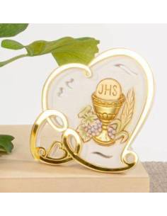 Bomboniere Comunione eleganti e sacre cuore dorato