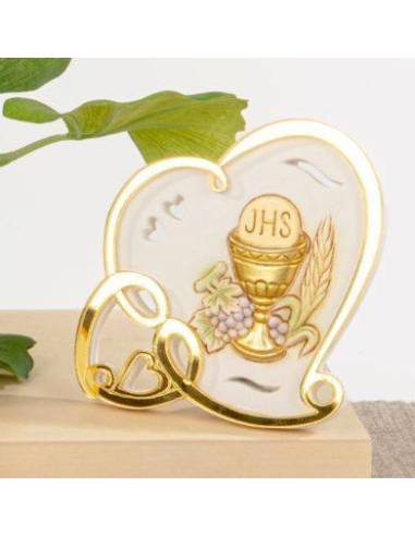 Bomboniere Comunione eleganti e sacre cuore dorato