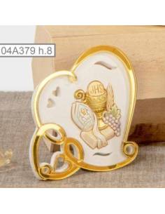 Bomboniere Comunione e Cresima eleganti e sacre cuore dorato