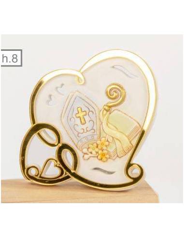 Bomboniere Cresima eleganti e sacre cuore dorato