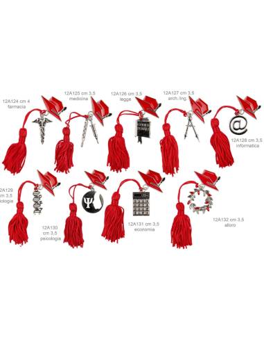 Bomboniere laurea acciaio e smalto per ogni facoltà