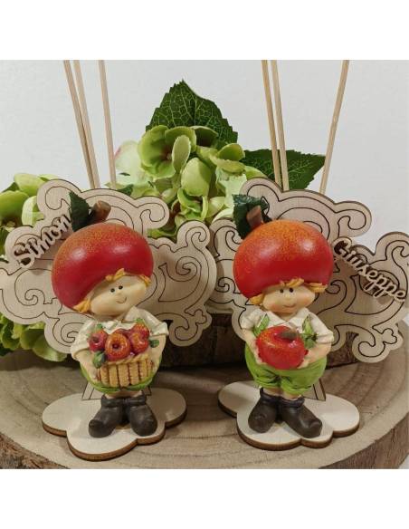 Bomboniera profumatore albero della vita bimbo folletto mela