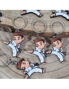 Bomboniere karate portachiavi bimbo