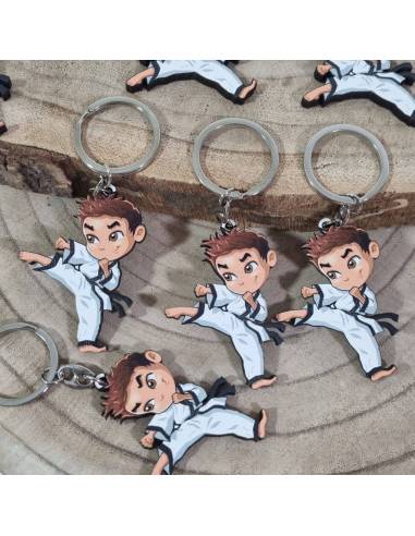 Bomboniere karate portachiavi bimbo