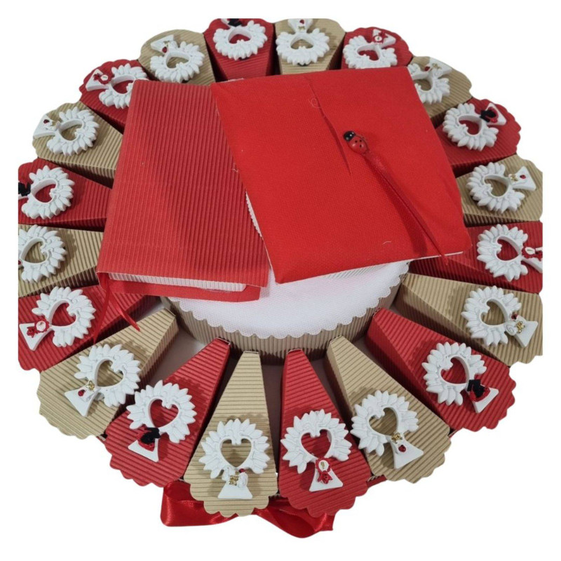 Torta Bomboniere per LAUREA albero della vita magnete