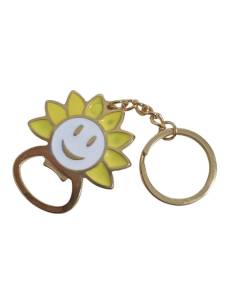 Bomboniere utili portachiavi girasole dorati e giallo
