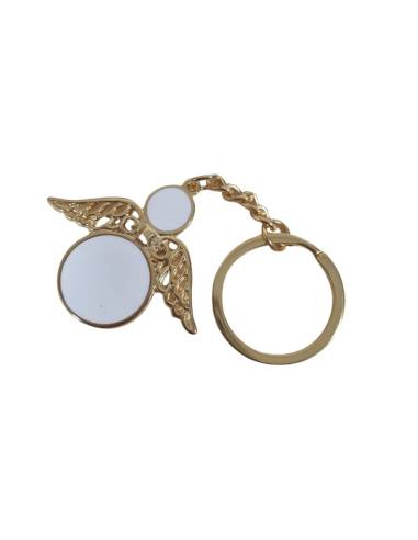 Bomboniere angeli portachiavi dorati e bianchi