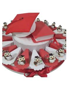 Torta bomboniera laurea gufetto laureato assortito